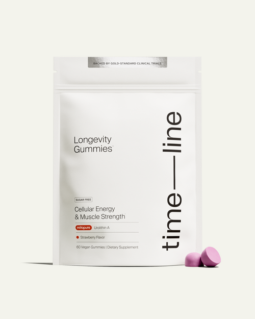 Timeline Mitopure Urolithin A Supplement Gummies - Clinically Proven Support for Healthy Aging Cellular Energy Muscle Strength and Longevity