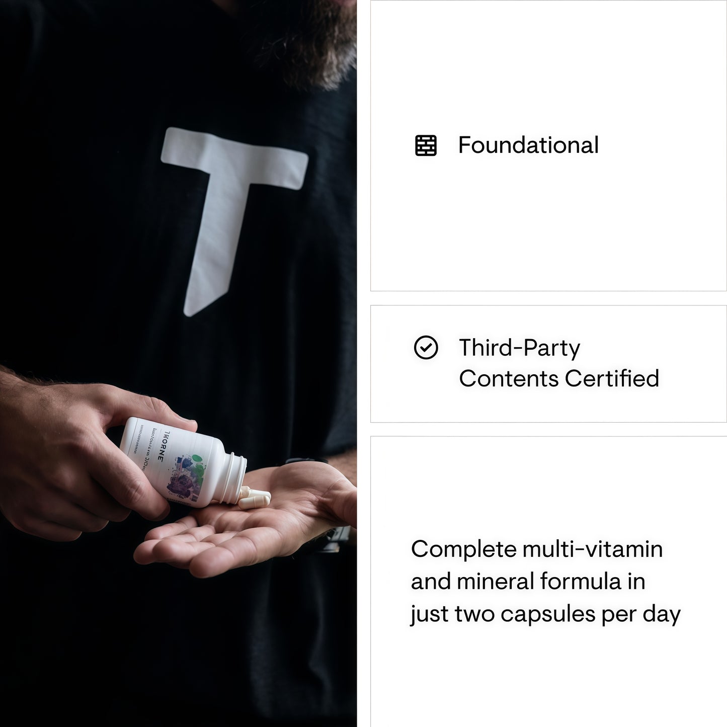 THORNE - Basic Nutrients 2/Day - Comprehensive Daily Multi-Vitamin with Optimal Bioavailability - Vitamin & Mineral Formula - Third-Party Certified - Gluten, Dairy & Soy-Free
