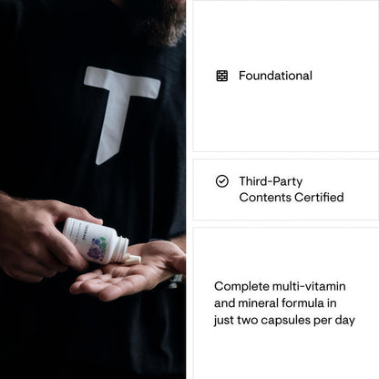 THORNE - Basic Nutrients 2/Day - Comprehensive Daily Multi-Vitamin with Optimal Bioavailability - Vitamin & Mineral Formula - Third-Party Certified - Gluten, Dairy & Soy-Free