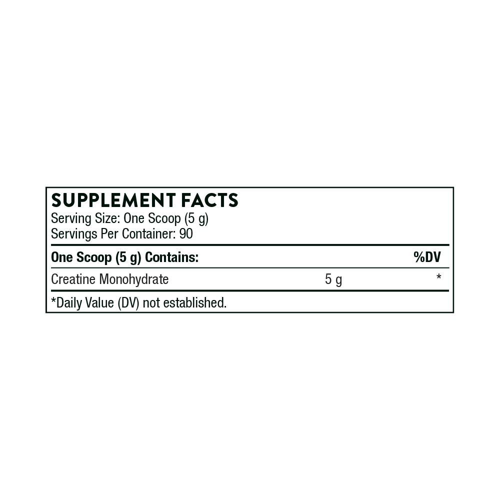 THORNE Creatine, Micronized Creatine Monohydrate Powder, 90 Servings | Supports Lean Muscle Mass, Endurance & Cognitive Function*, Unflavored, 5 g per Serving, NSF Certified for Sport