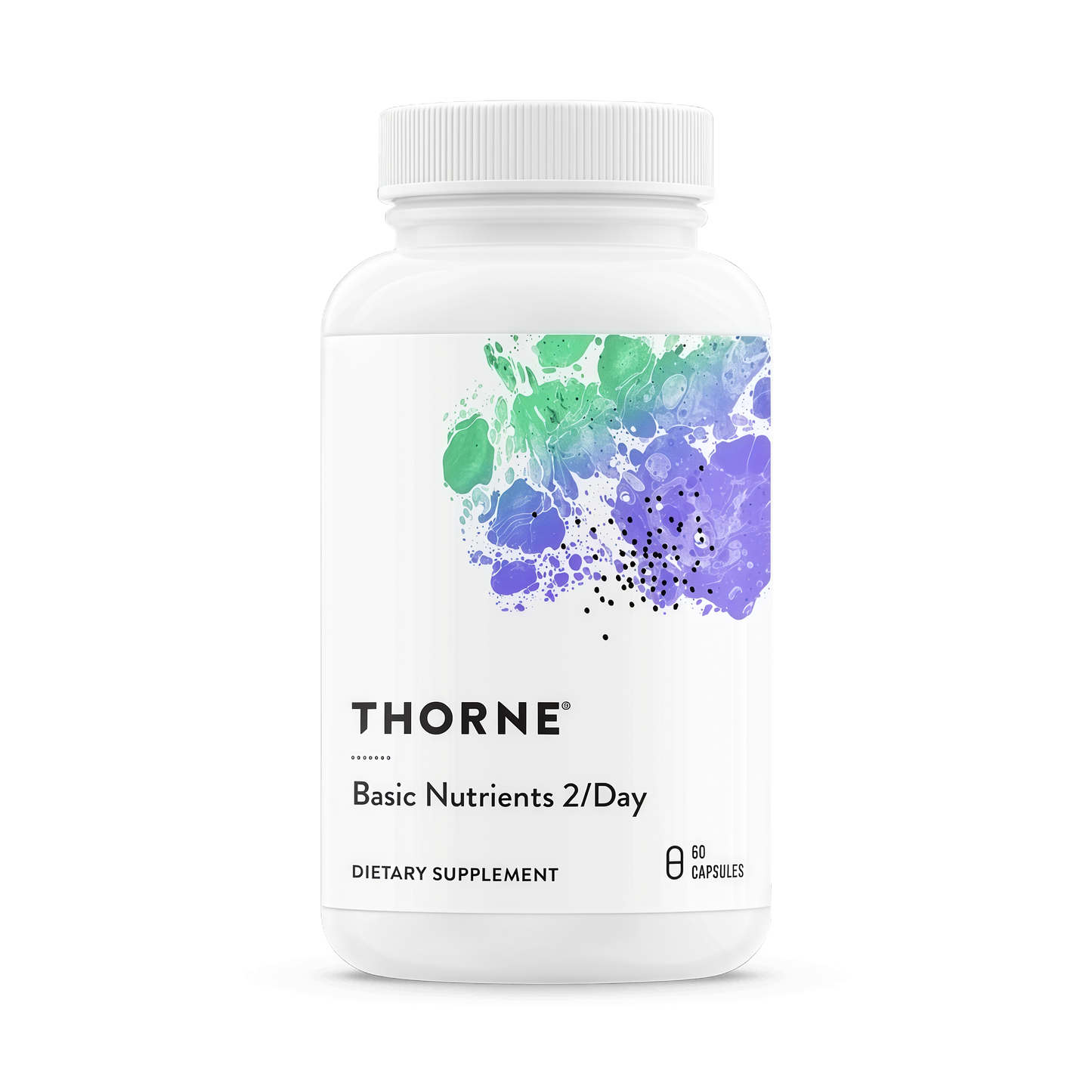 THORNE - Basic Nutrients 2/Day - Comprehensive Daily Multi-Vitamin with Optimal Bioavailability - Vitamin & Mineral Formula - Third-Party Certified - Gluten, Dairy & Soy-Free